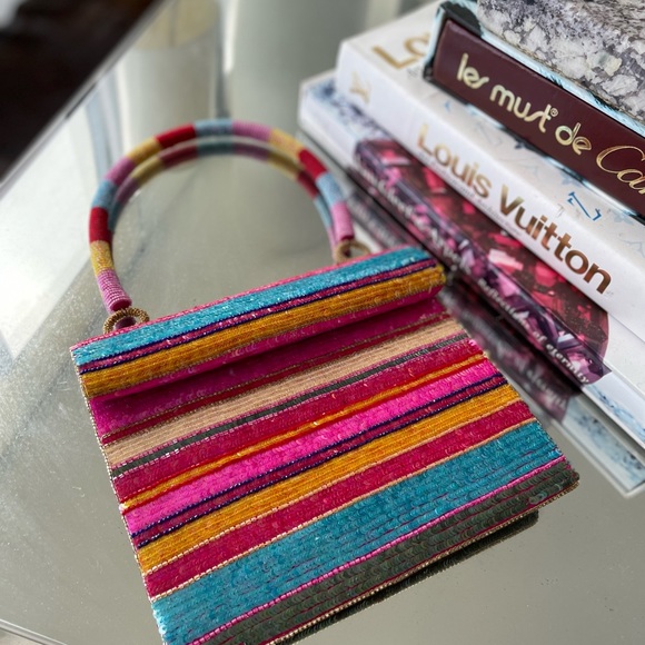 Absolutely stunning one of a kind Nina Gill vintage purse - Picture 13 of 15